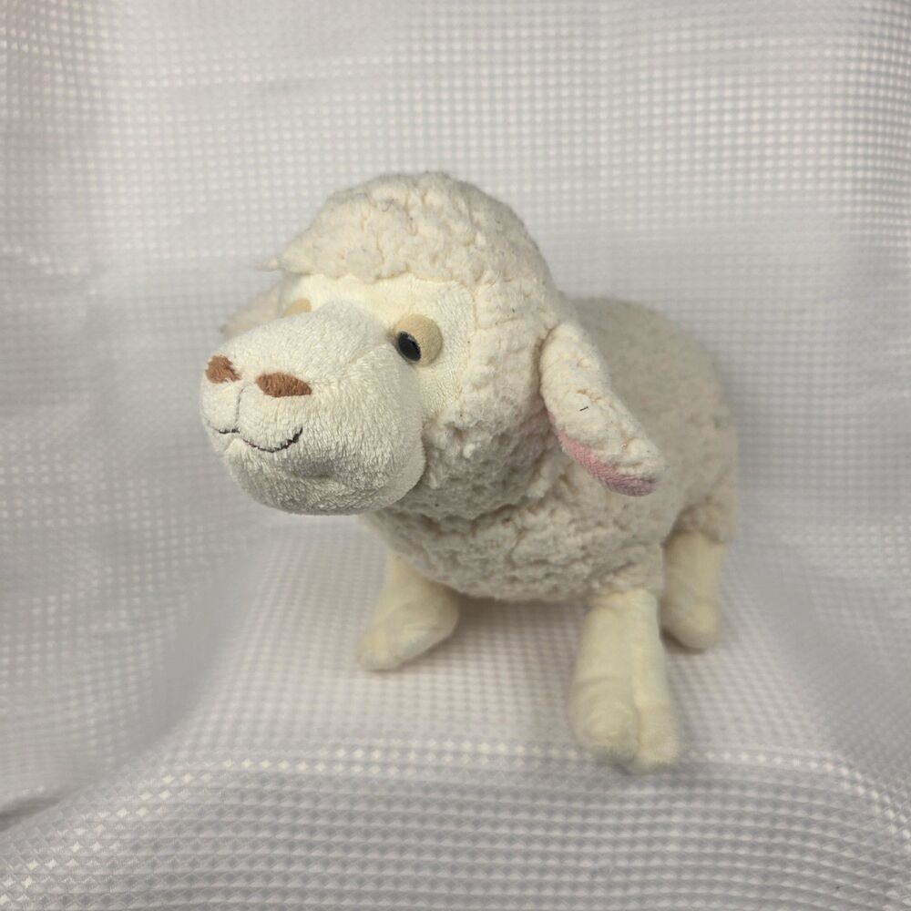 Webkinz Ganz Fleecy Sheep HM435 Plush Stuffed Animal No Code Tag 10 Inch